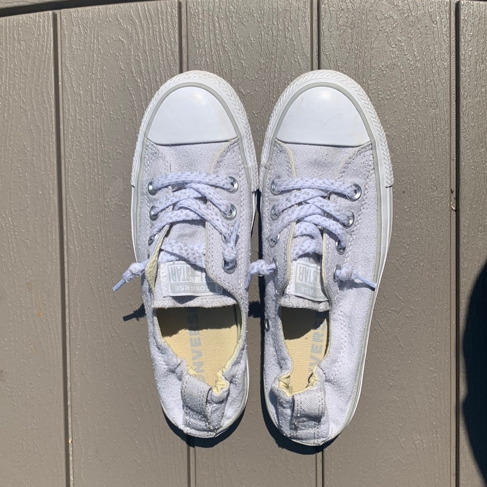 Gray low top Converse
